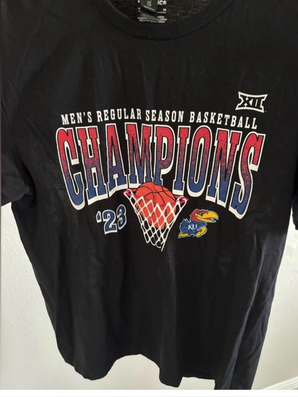 Kansas University Basketball champions fanatics tee